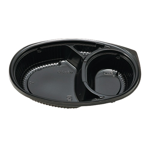 エフピコチューパ カレー容器 MS-213 本体 黒 50枚/袋(ご注文単位12袋)【直送品】