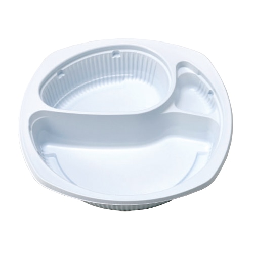 エフピコチューパ カレー容器 MS-219 本体 白 50枚/箱(ご注文単位8箱)【直送品】