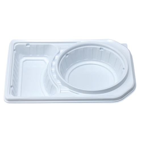 エフピコチューパ 弁当容器 デリカランチ 本体 DL-27-19 白 50枚/袋(ご注文単位8袋)【直送品】