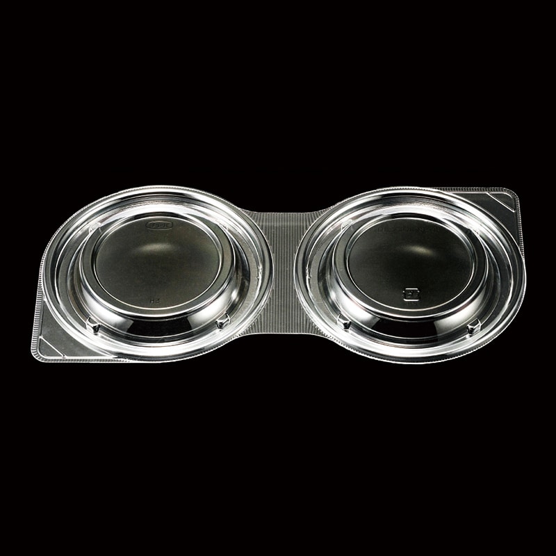 エフピコチューパ 弁当容器 デリカランチ DLダブル 内嵌合蓋 28-15 透明 50枚/袋(ご注文単位10袋)【直送品】