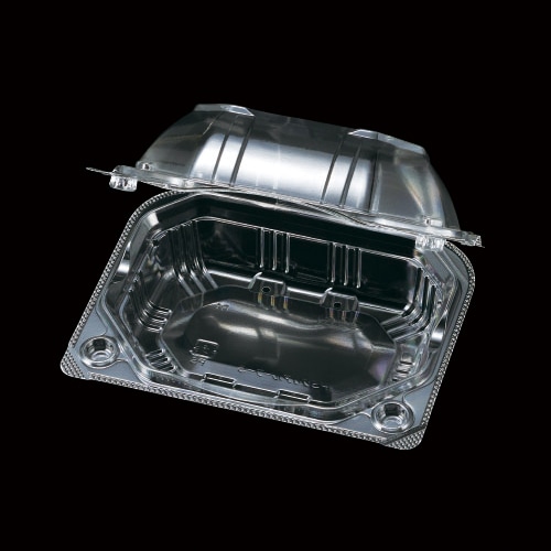 エフピコチューパ 青果物汎用容器　PSクリアルーフS 9H　透明 CP007423 100枚/袋（ご注文単位12袋）【直送品】