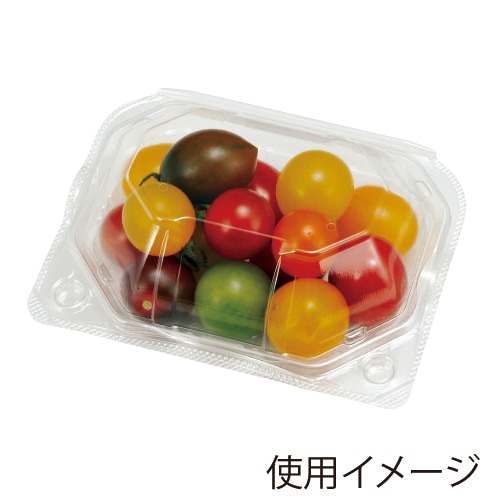 エフピコチューパ 青果物汎用容器 PSクリアルーフS 9H 透明 CP007423 100枚/袋(ご注文単位12袋)【直送品】