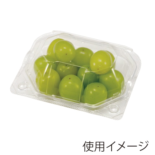 エフピコチューパ 青果物汎用容器 PSクリアルーフS 9H 透明 CP007423 100枚/袋(ご注文単位12袋)【直送品】