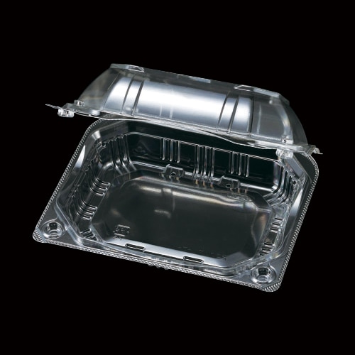 エフピコチューパ 青果物汎用容器　PSクリアルーフM 10H　透明 CP007427 100枚/袋（ご注文単位9袋）【直送品】