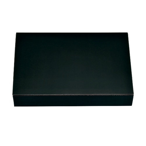 エフピコチューパ 仕出し弁当容器 紙ボックス 一体型 80-55 シャインブラック 50枚/束(ご注文単位6束)【直送品】