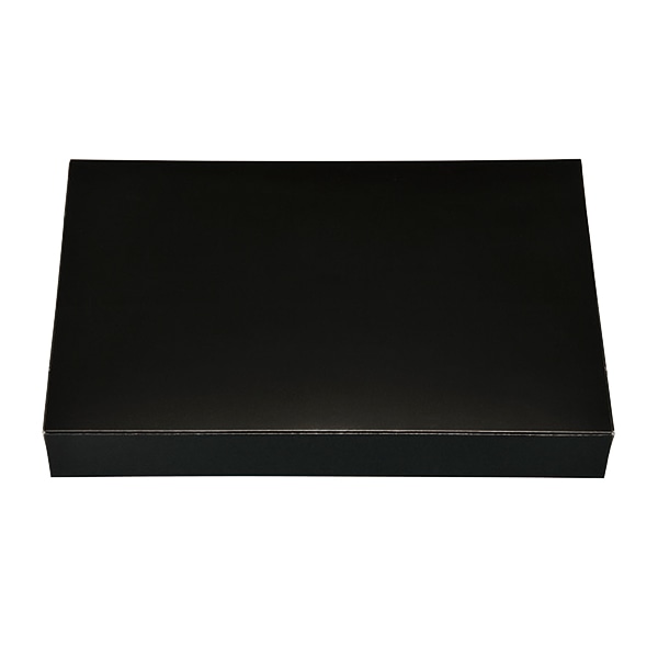 エフピコチューパ 仕出し弁当容器　紙ボックス　一体型 90-60 シャインブラック 50枚/袋（ご注文単位6袋）【直送品】