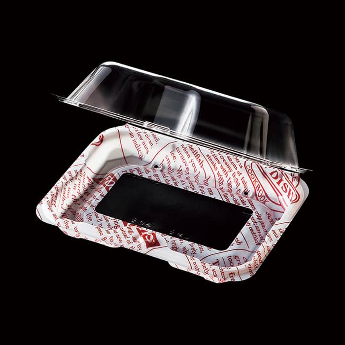 エフピコチューパ 青果容器 CF300 9H NEWS 赤 SE CP007443 100枚/袋（ご注文単位12袋）【直送品】