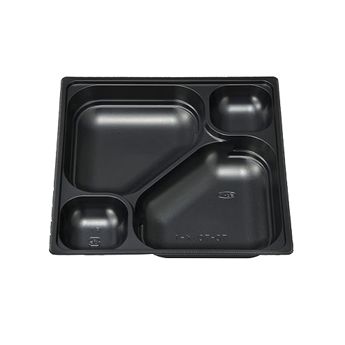 エフピコチューパ 仕出し弁当容器 紙ボックス MSD中仕切 70-70 K-1 黒 50枚/袋(ご注文単位6袋)【直送品】