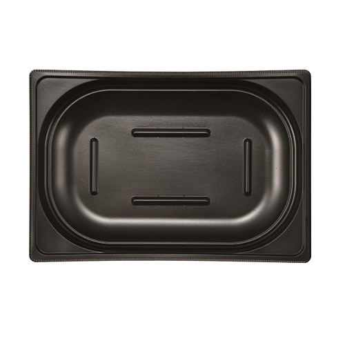 エフピコチューパ 仕出し弁当容器 紙ボックス MSD中仕切 80-55 K-1 黒 50枚/袋(ご注文単位6袋)【直送品】