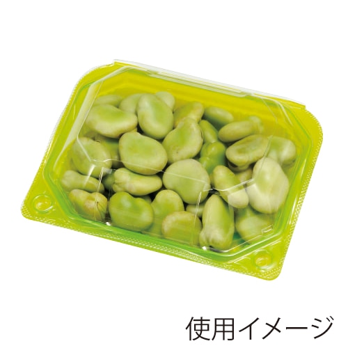 エフピコチューパ 青果物汎用容器　PSクリアルーフM 10H　LGW CP007475 100枚/袋（ご注文単位9袋）【直送品】