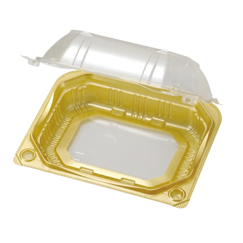 エフピコチューパ 青果物汎用容器　PSクリアルーフM 10H　GLW CP007476 100枚/袋（ご注文単位9袋）【直送品】