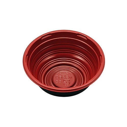 エフピコチューパ 丼容器　MS丼-360　本体  うるし赤 50枚/袋（ご注文単位24袋）【直送品】