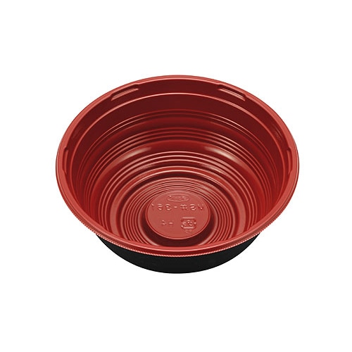 エフピコチューパ 丼容器 MS丼-361 本体 うるし赤 50枚/袋(ご注文単位16袋)【直送品】