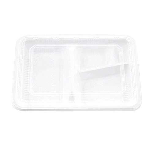 エフピコチューパ 弁当容器　M-53　本体・蓋セット  ホワイト 100枚/袋（ご注文単位8袋）【直送品】