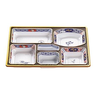 エフピコチューパ 仕出し容器　紙ボックス　料亭　中仕切 115-80-A 古伊万里R 20枚/袋（ご注文単位8袋）【直送品】