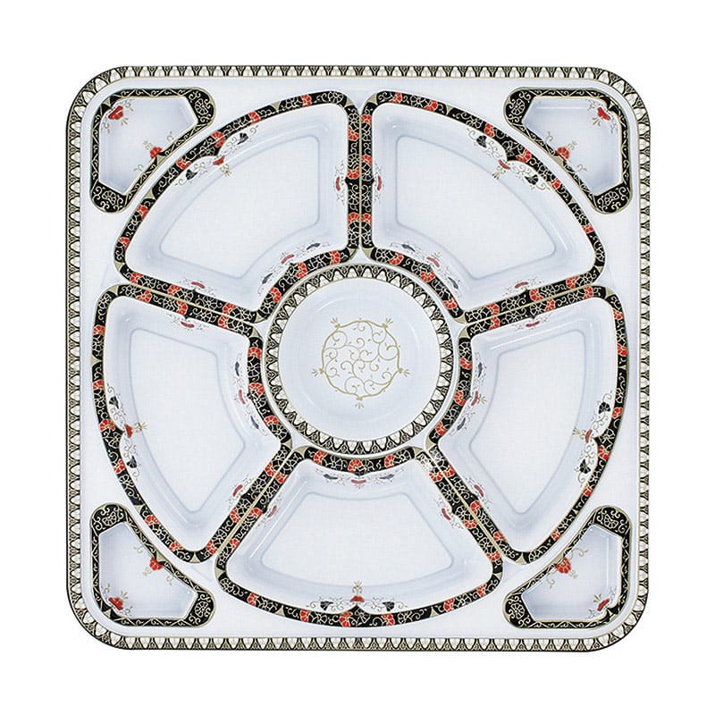 エフピコチューパ オードブル容器 オードブル角丸395 本体 R 金彩 CP531102 10枚/袋（ご注文単位10袋）【直送品】