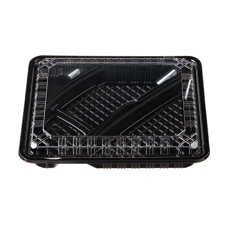 エフピコチューパ 弁当容器 CY弁当 OPS蓋セット CY-2-3 黒 CP520508 50組/袋（ご注文単位8袋）【直送品】