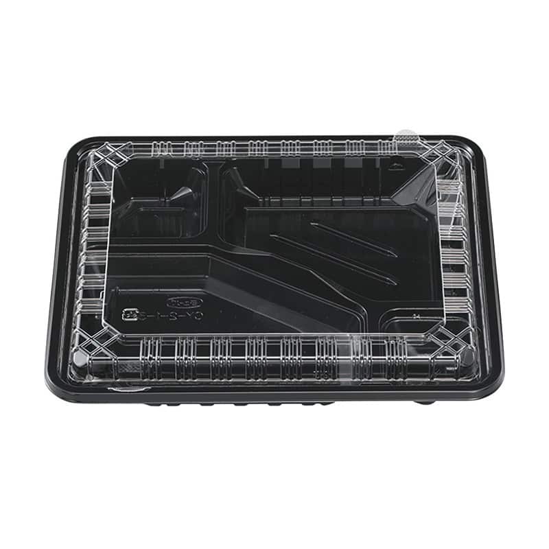 エフピコチューパ 弁当容器 CK弁当 OPS蓋セット CK-2-1 黒 CP520519 50個/袋（ご注文単位8袋）【直送品】