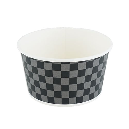 エフピコチューパ 丼容器 RK紙丼 RK-142-850 チェック黒25 CP501964 25枚/袋（ご注文単位24袋）【直送品】