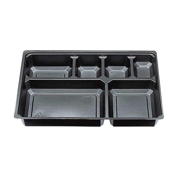 エフピコチューパ 仕出し弁当容器 紙ボックス MSD中仕切 80-55 B-1 黒 L CP510250 50枚/袋（ご注文単位6袋）【直送品】