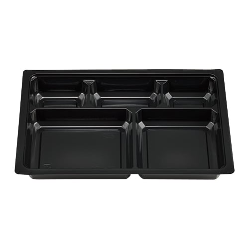 エフピコチューパ 仕出し弁当容器 紙ボックス MSD中仕切 90-60 A 黒(L) 50枚/袋