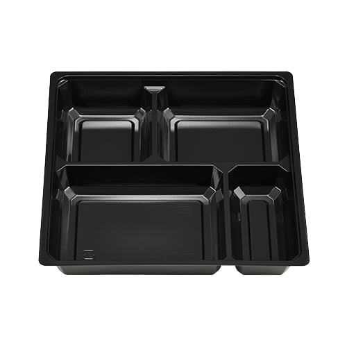 エフピコチューパ 仕出し弁当容器 紙ボックス MSD中仕切 70-70 A 黒(L) 50枚/袋