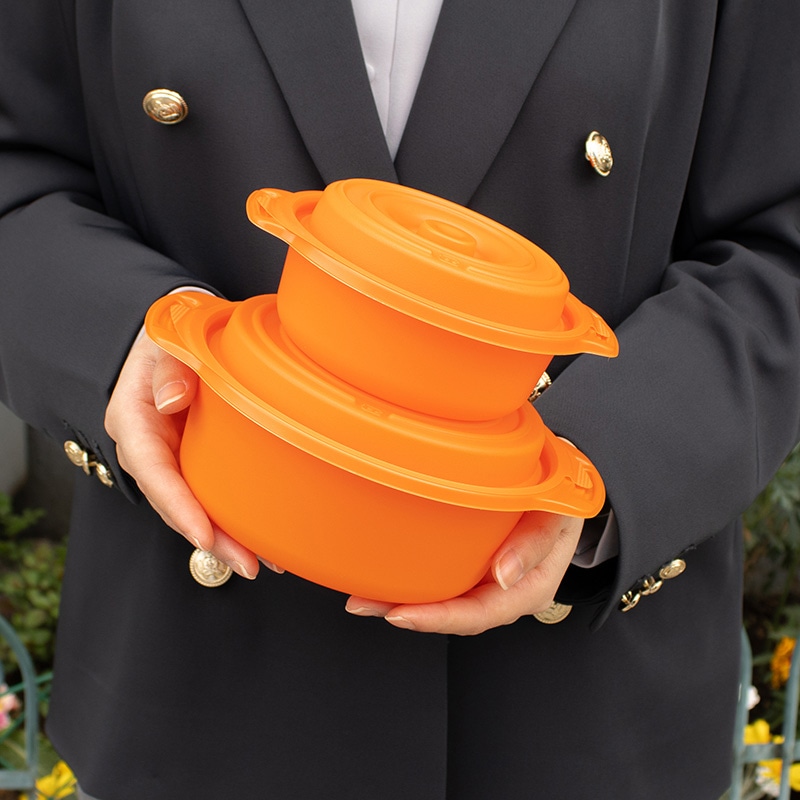 コバヤシ 鍋型容器 copotte コポット 本体 丸型 小 白 50枚/袋(ご注文単位16袋)【直送品】