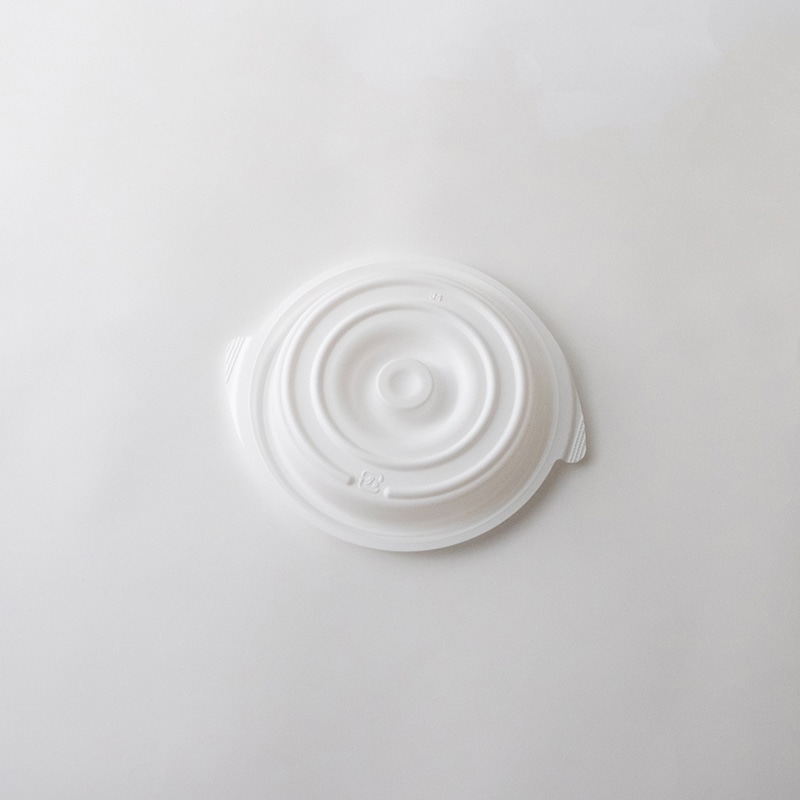 コバヤシ 鍋型容器 copotte コポット 蓋 丸型 小 白 50枚/袋(ご注文単位16袋)【直送品】