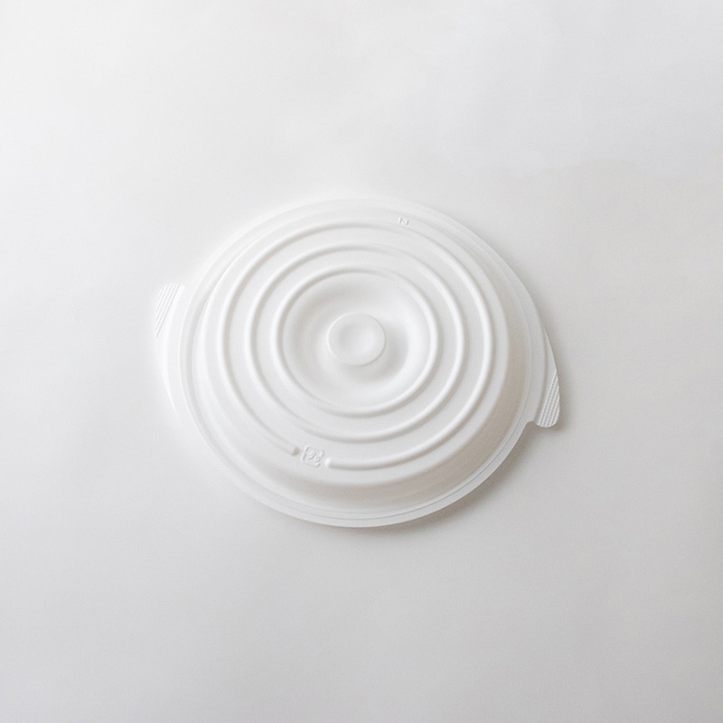 コバヤシ 鍋型容器 copotte コポット 蓋 丸型 大 白 50枚/袋(ご注文単位9袋)【直送品】