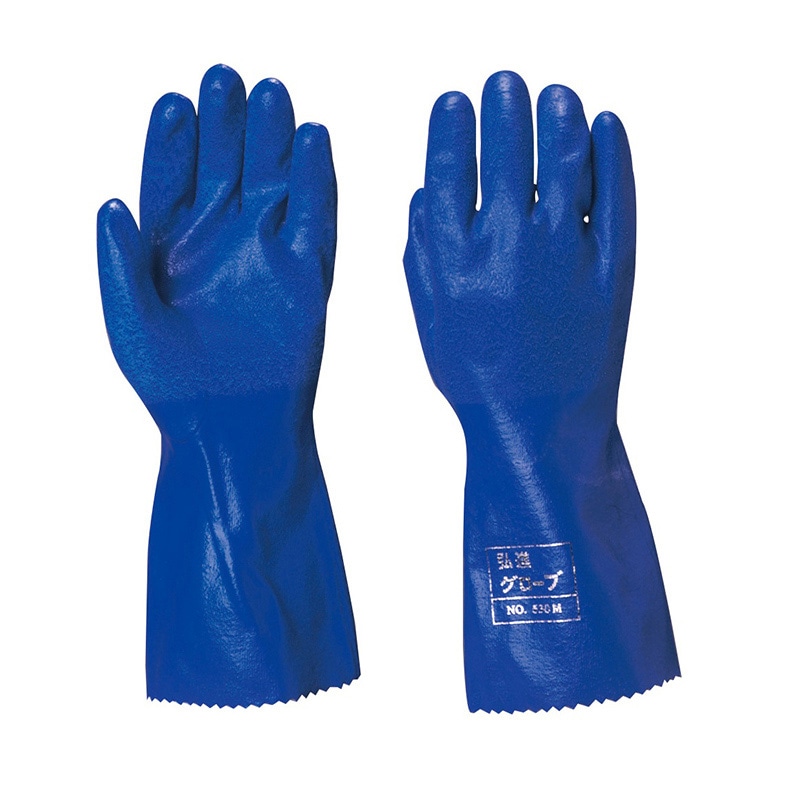 弘進ゴム ニトリル手袋　弘進グローブ　530 ブルー　LL K0019AF 1組（ご注文単位30枚）【直送品】