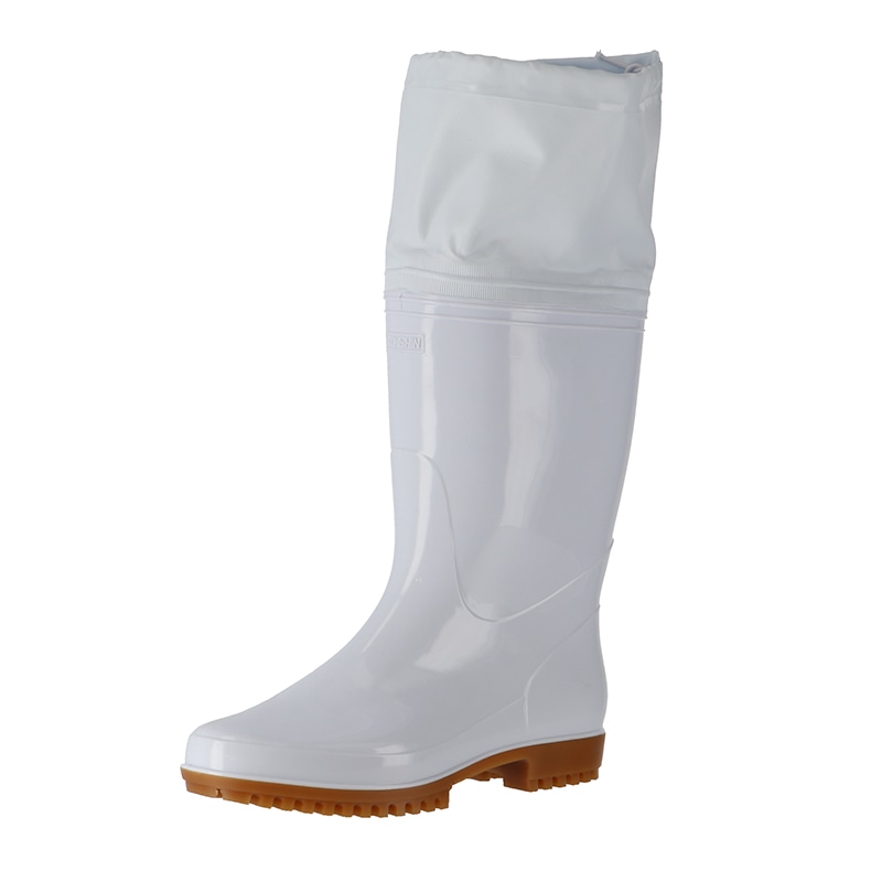 弘進ゴム 長靴 ゾナG5 カバー付 白 22.5cm C0161AA 1組(ご注文単位10組)【直送品】