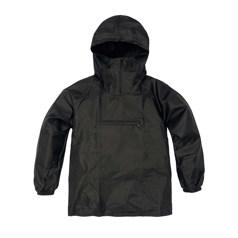 弘進ゴム 作業用パーカー　ポリパーカー PP-11 ブラック　L 1枚（ご注文単位5枚）【直送品】