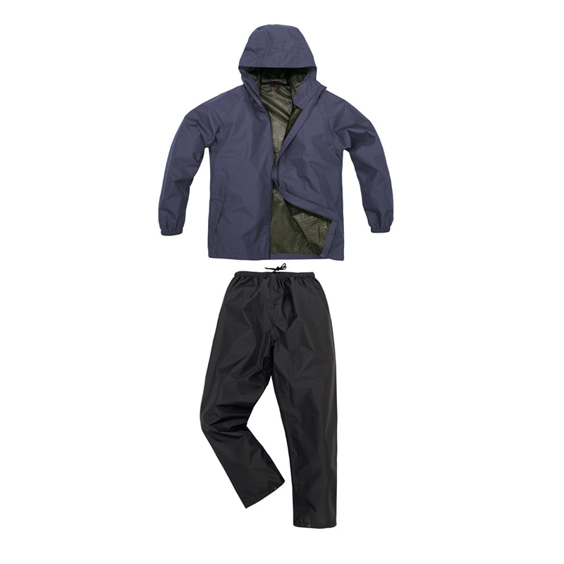 弘進ゴム ストームバスター　LIGHT　レインスーツ B-1000 ネイビー　4L 1枚（ご注文単位1枚）【直送品】