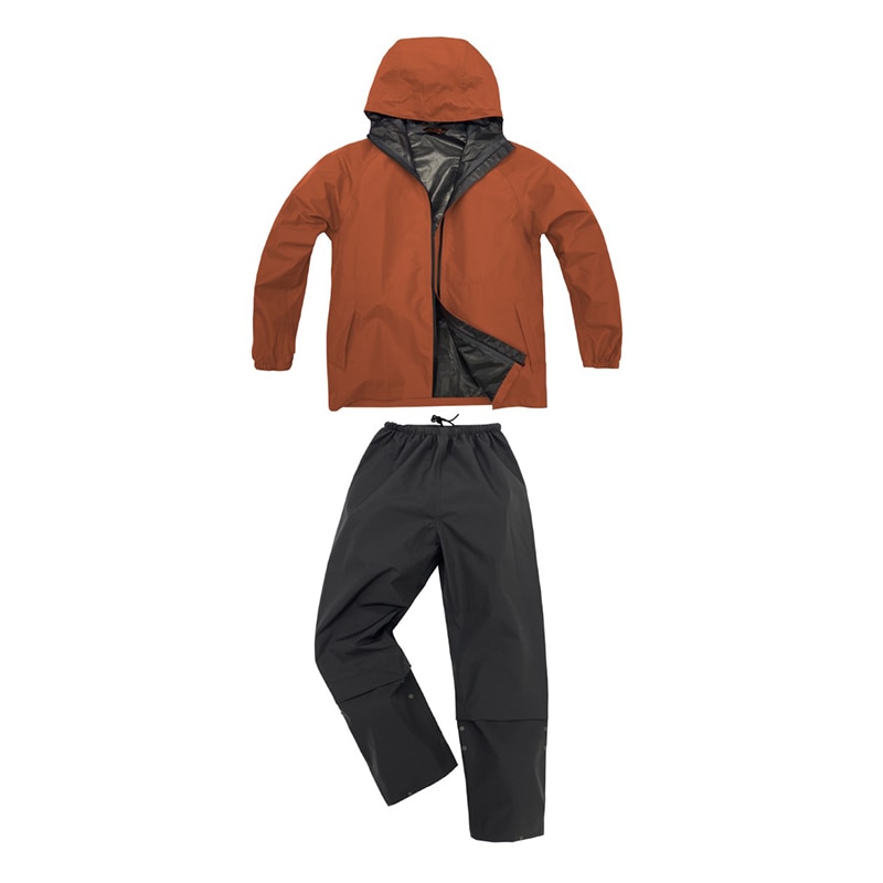 弘進ゴム ストームバスター 透湿 LIGHT レインスーツ B-1100 レンガ S 1枚(ご注文単位1枚)【直送品】