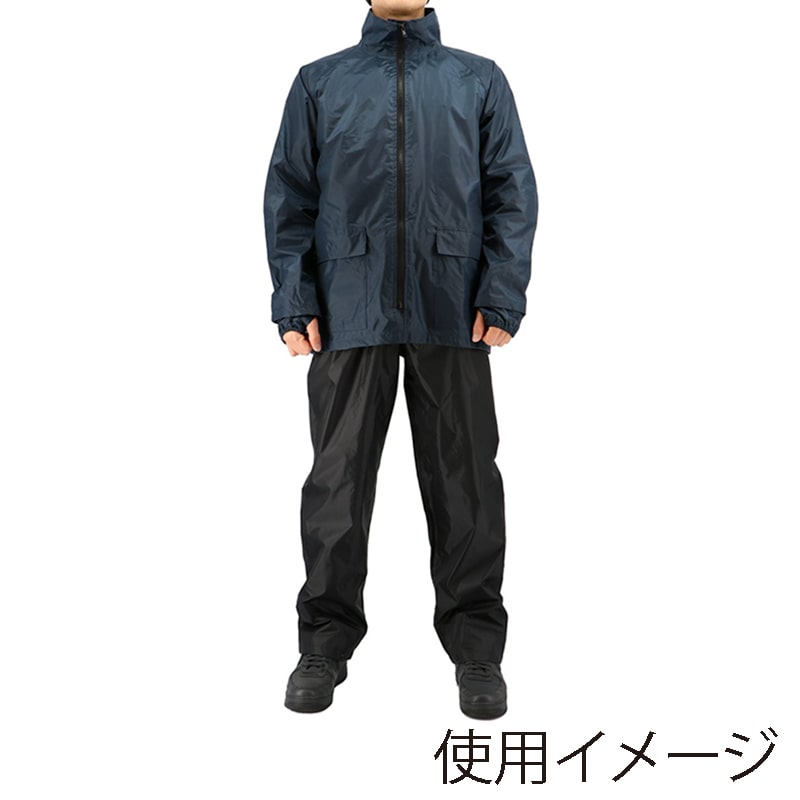 弘進ゴム ストームバスター リュック対応レインスーツ B-1200 ネイビー M 1枚(ご注文単位1枚)【直送品】