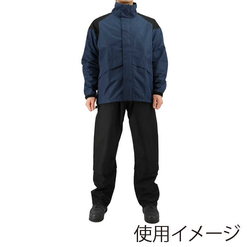 弘進ゴム ストームバスター　ODR透湿LIGHTレインスーツ B-1300 ネイビー　LL 1枚（ご注文単位1枚）【直送品】