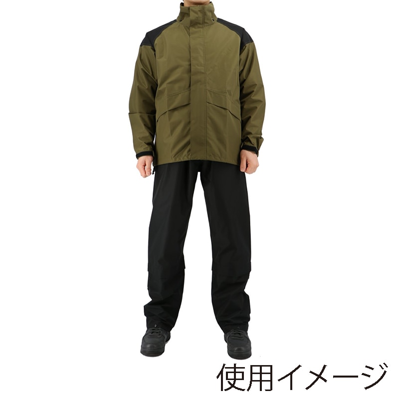 弘進ゴム ストームバスター　ODR透湿LIGHTレインスーツ B-1300 カーキ　3L 1枚（ご注文単位1枚）【直送品】