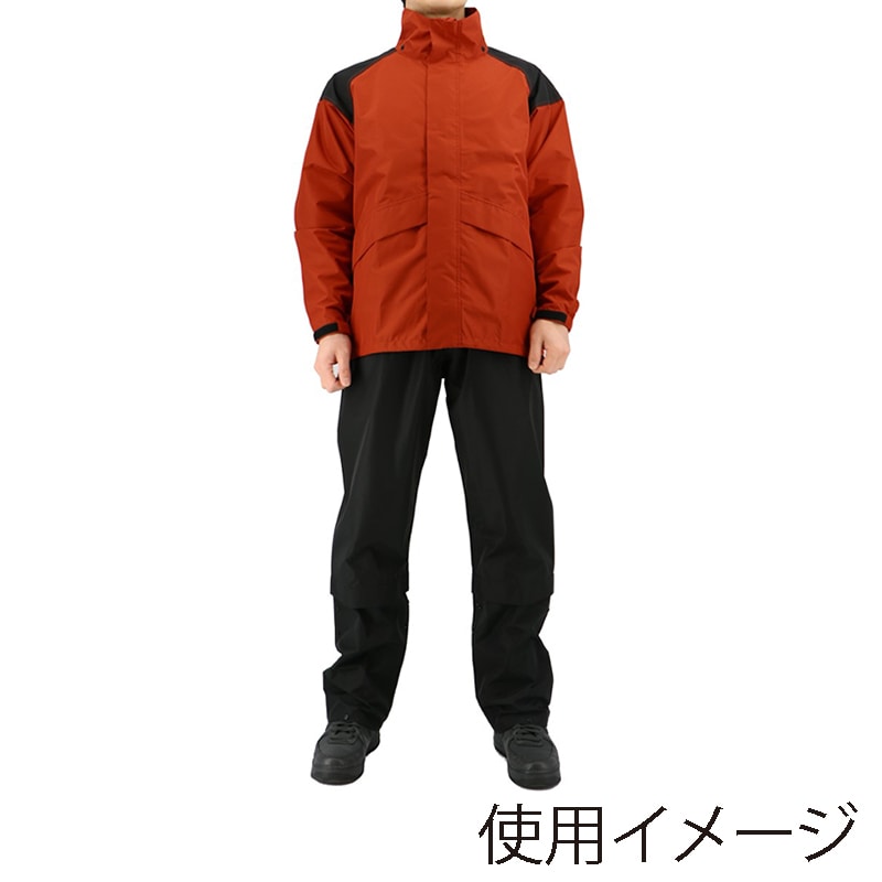 弘進ゴム ストームバスター　ODR透湿LIGHTレインスーツ B-1300 レッド　M 1枚（ご注文単位1枚）【直送品】