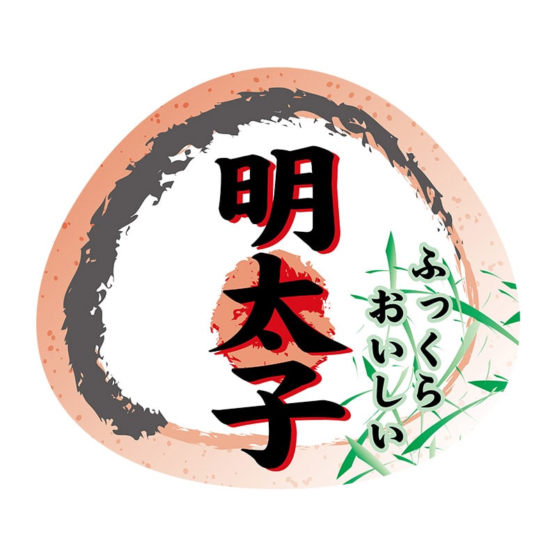 ヒカリ紙工 シール SMラベル 500枚入 N4220 明太子 1袋(ご注文単位1袋)【直送品】