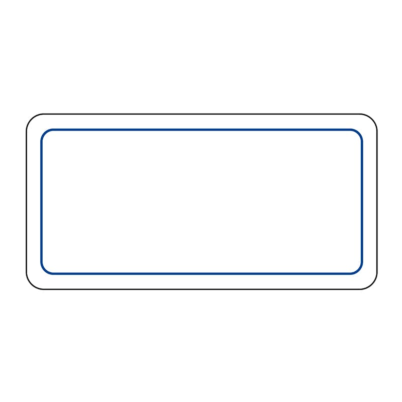 ヒカリ紙工 シール　SMラベル 1000枚入 S0223 青枠　1袋（ご注文単位1袋）【直送品】