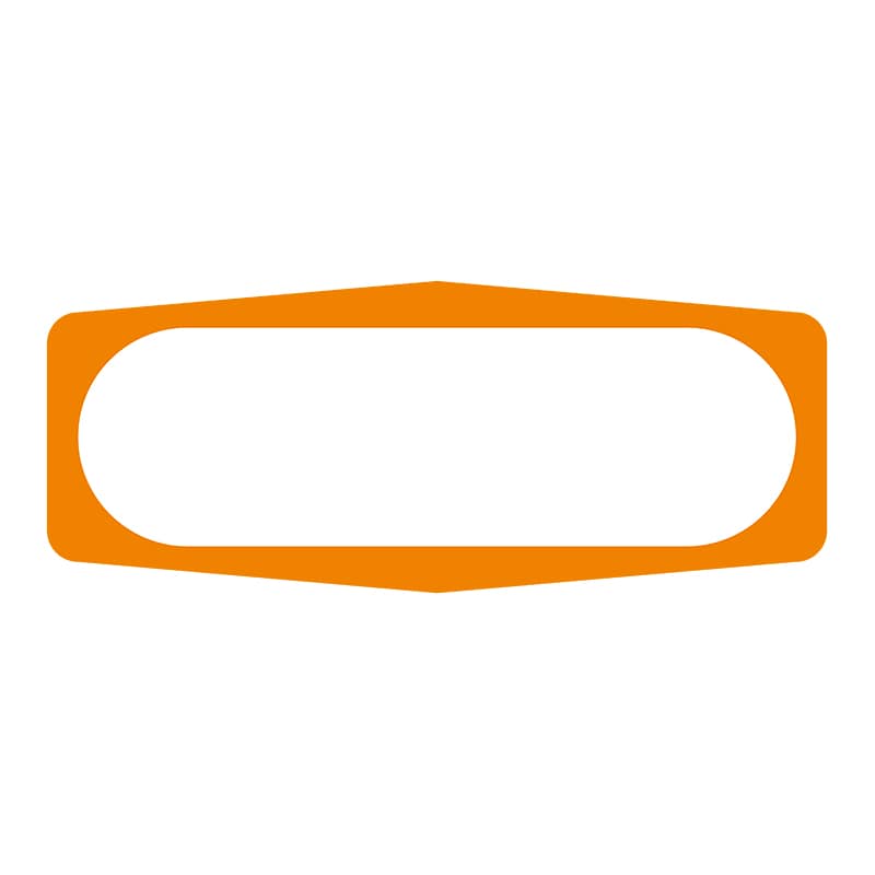 ヒカリ紙工 シール SMラベル 1000枚入 S1479 枠 オレンジ 1袋(ご注文単位1袋)【直送品】