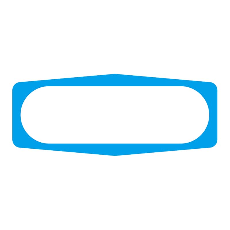 ヒカリ紙工 シール　SMラベル 1000枚入 S1480 枠 青　1袋（ご注文単位1袋）【直送品】