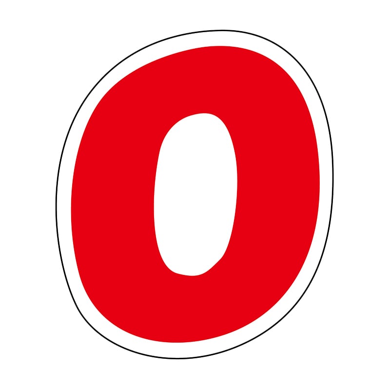 ヒカリ紙工 シール　SMラベル 数字ラベル 小 1000枚入 S5240 数字ラベル 小 0 ロールタイプ　1袋（ご注文単位1袋）【直送品】