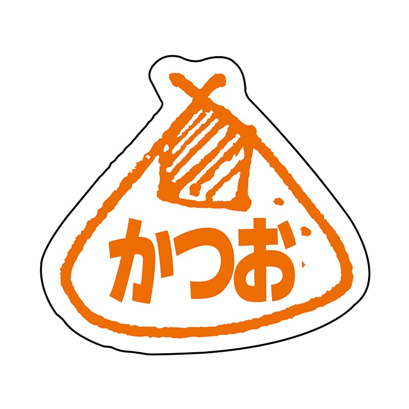 ヒカリ紙工 シール　SMラベル 800枚入 イ3540 かつお　1袋（ご注文単位1袋）【直送品】