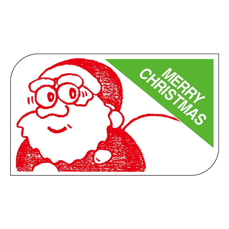 ヒカリ紙工 シール SMラベル 750枚入 B0618 MERRY CHRISTMAS 1袋(ご注文単位1袋)【直送品】