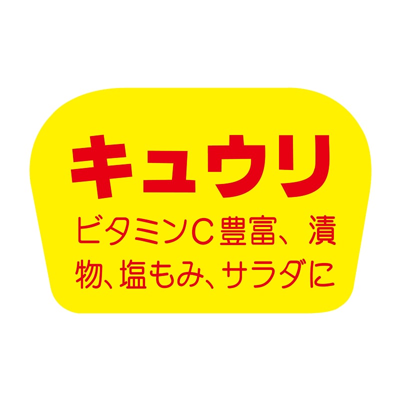 ヒカリ紙工 シール　SMラベル 1000枚入 F0808 キュウリ　1袋（ご注文単位1袋）【直送品】