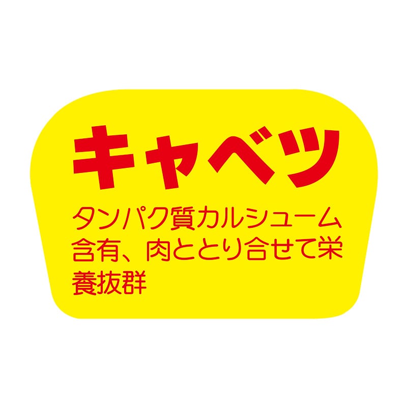 ヒカリ紙工 シール　SMラベル 1000枚入 F0809 キャベツ　1袋（ご注文単位1袋）【直送品】