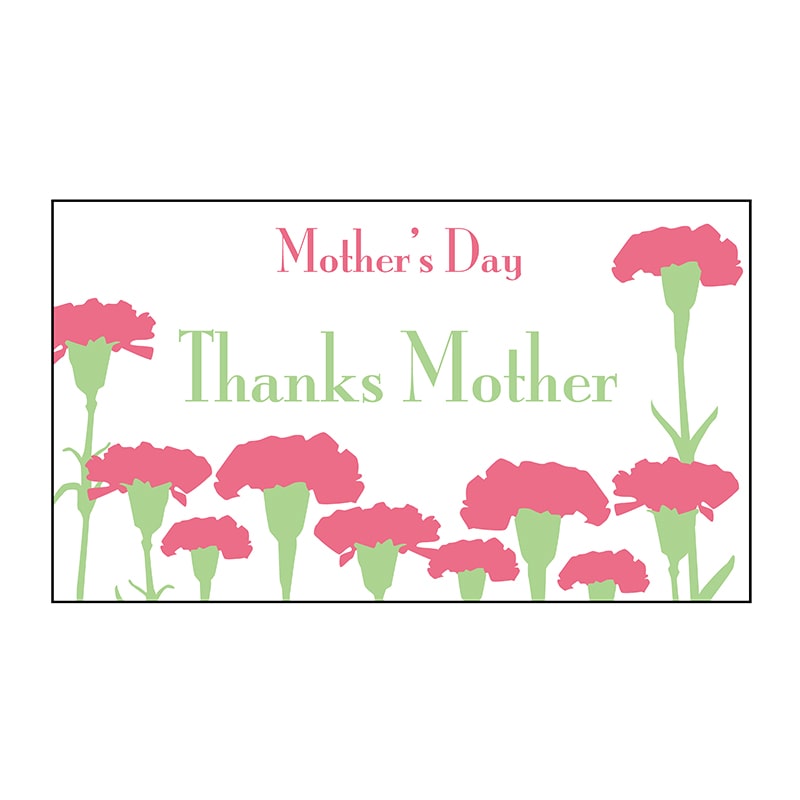 ヒカリ紙工 シール SMラベル 500枚入 K1291 Thanks Mother 1袋(ご注文単位1袋)【直送品】