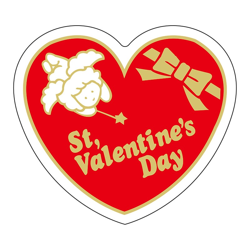 ヒカリ紙工 シール　SMラベル 500枚入  K9010 ST.VALENTINE’SDAY　1袋（ご注文単位1袋）【直送品】
