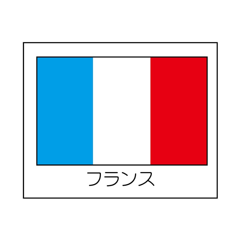 >ヒカリ紙工 シール SMラベル 1000枚入 K9116 フランス 1袋(ご注文単位1袋)【直送品】